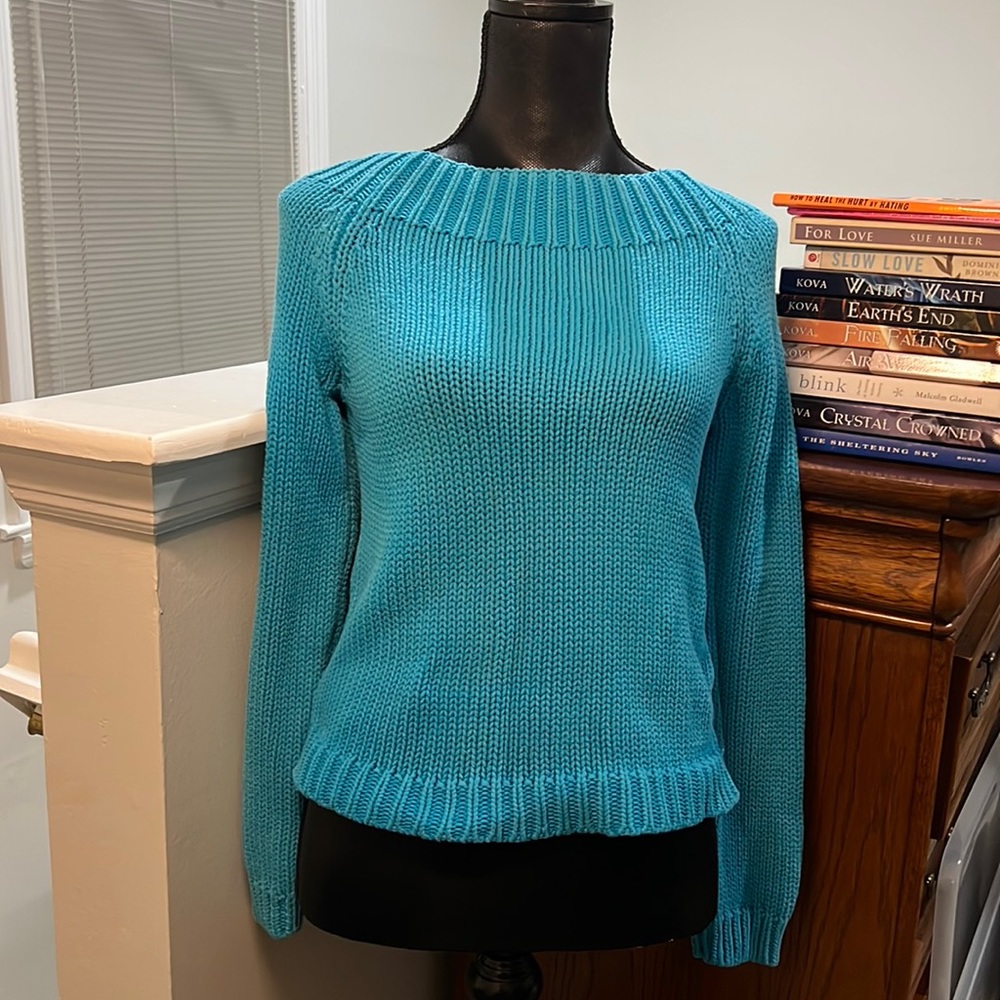 LAUREN RALPH LAUREN VINTAGE 100% cotton  cable sweater